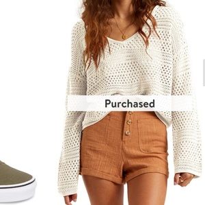 Billabong knit sweater. Like new.